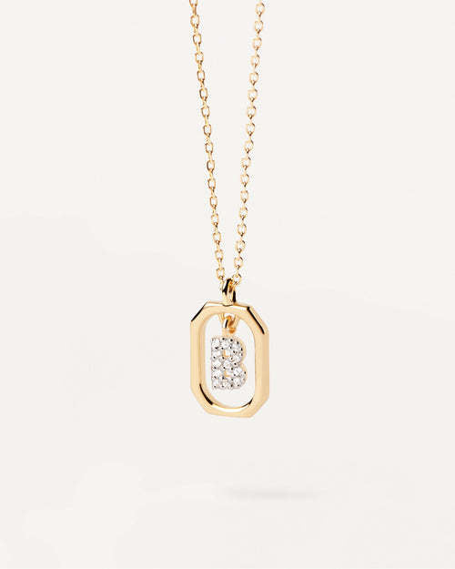 Wholesale MINI Alphabet Silver Necklaces
